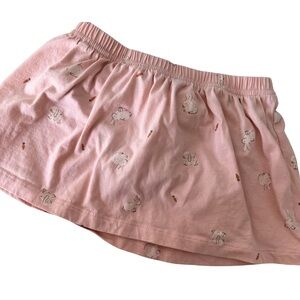Carter's Soft Pink Skirt White Bunnies and Carrots